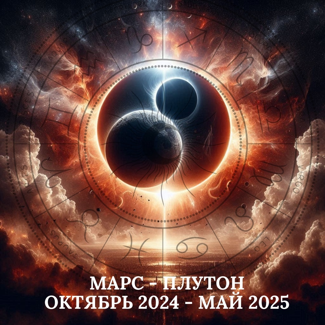Оппозиция Марс - Плутон осень 2024 - весна 2025 
