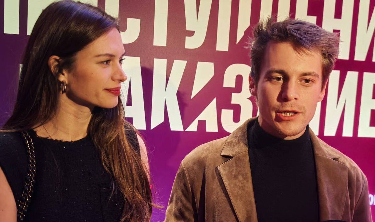    Супруги Диана Пожарская и Иван Янковский на премьере сериала "Преступление и наказание"Фото Сергея Черных