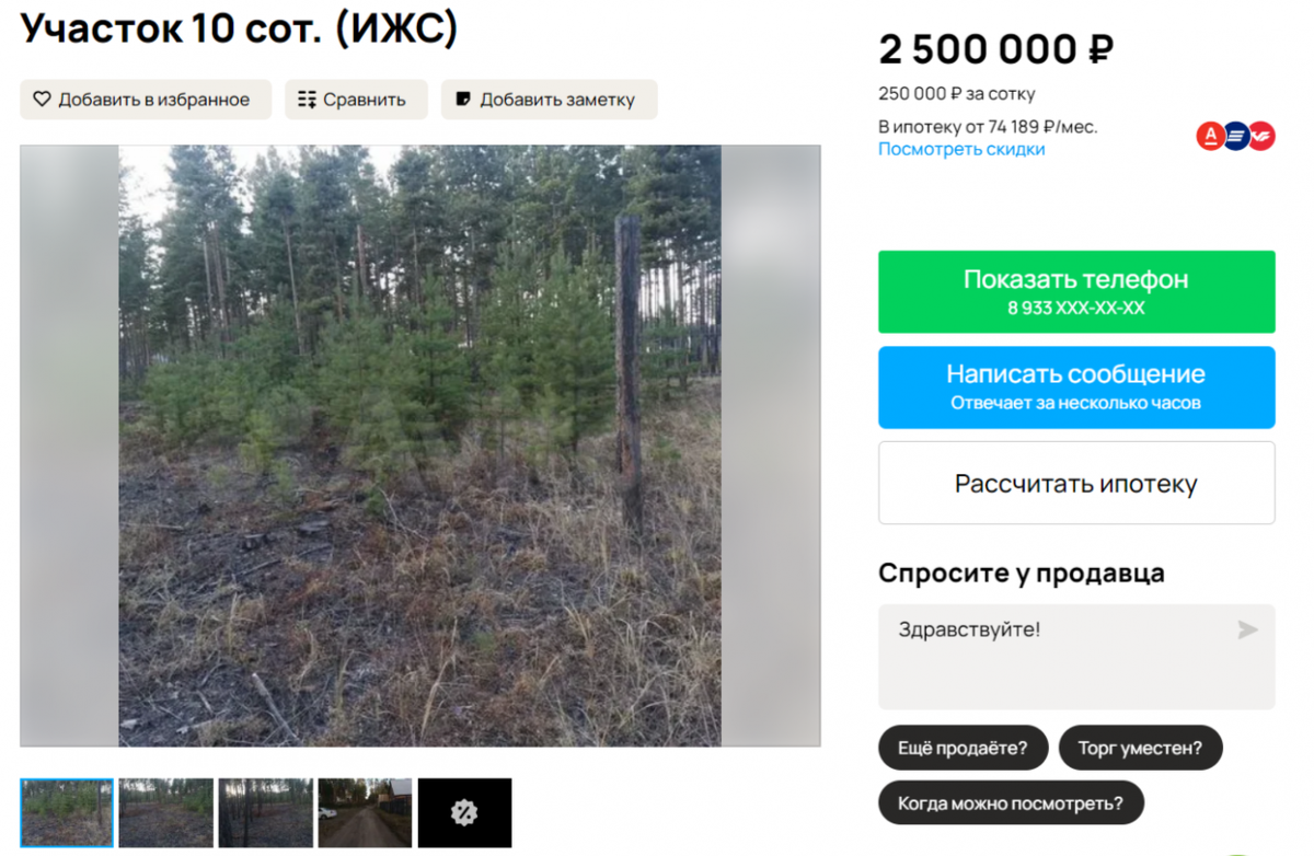 Часто участок - это неогороженный кусок земли. Фото: скриншот