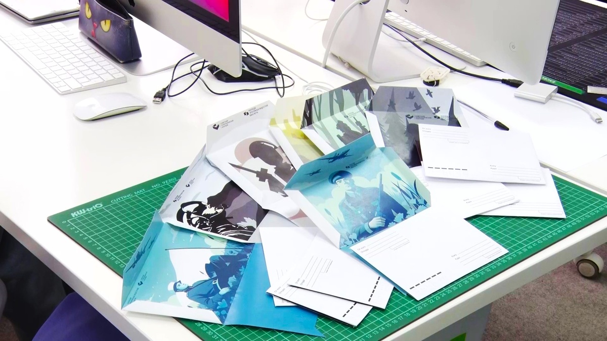    Студенты советского политеха разработали специальные конверты для писем бойцам СВО