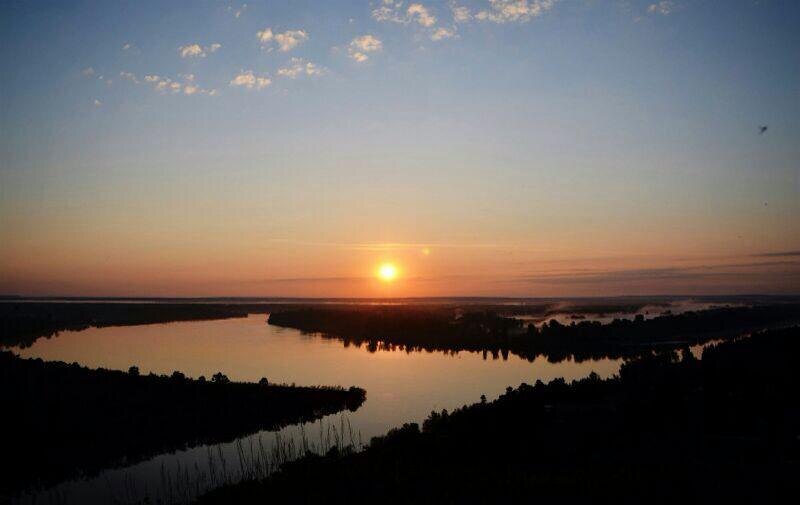 Шошма, впадающая в реку Вятку. Работа Д. Нигматуллиной-Сунгатуллиной.