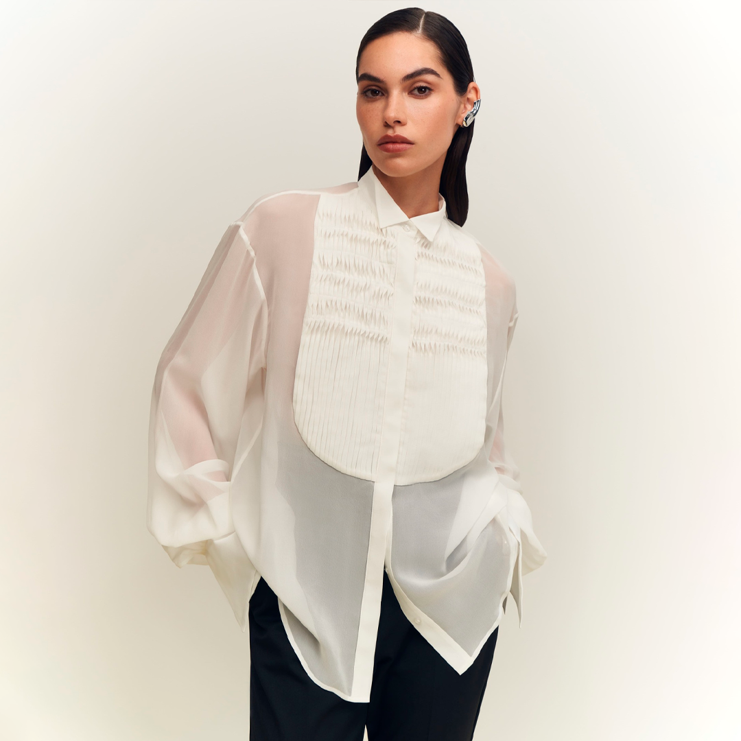 Блуза с манишкой Nude Story