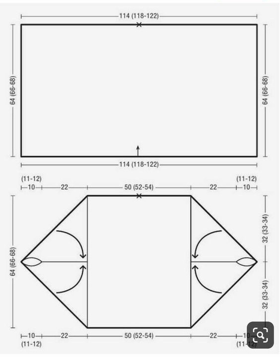 Вяжем прямоугольник и складываем эту деталь так, как на фото. Делаем два шва. По желанию обвязываем планочку