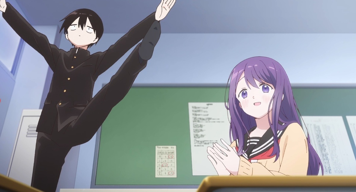 Чудит на спор в классе, пользуясь своим сюжетным инвизом 