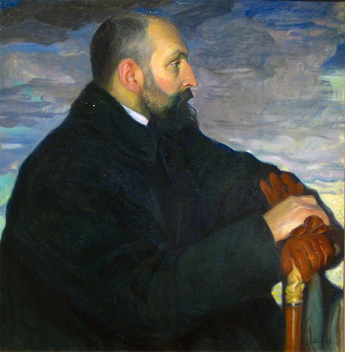 Ольга Делла-Вос-Кардовская. Портрет Дмитрия Кардовского, 1913. Государственная Третьяковская галерея, Москва 