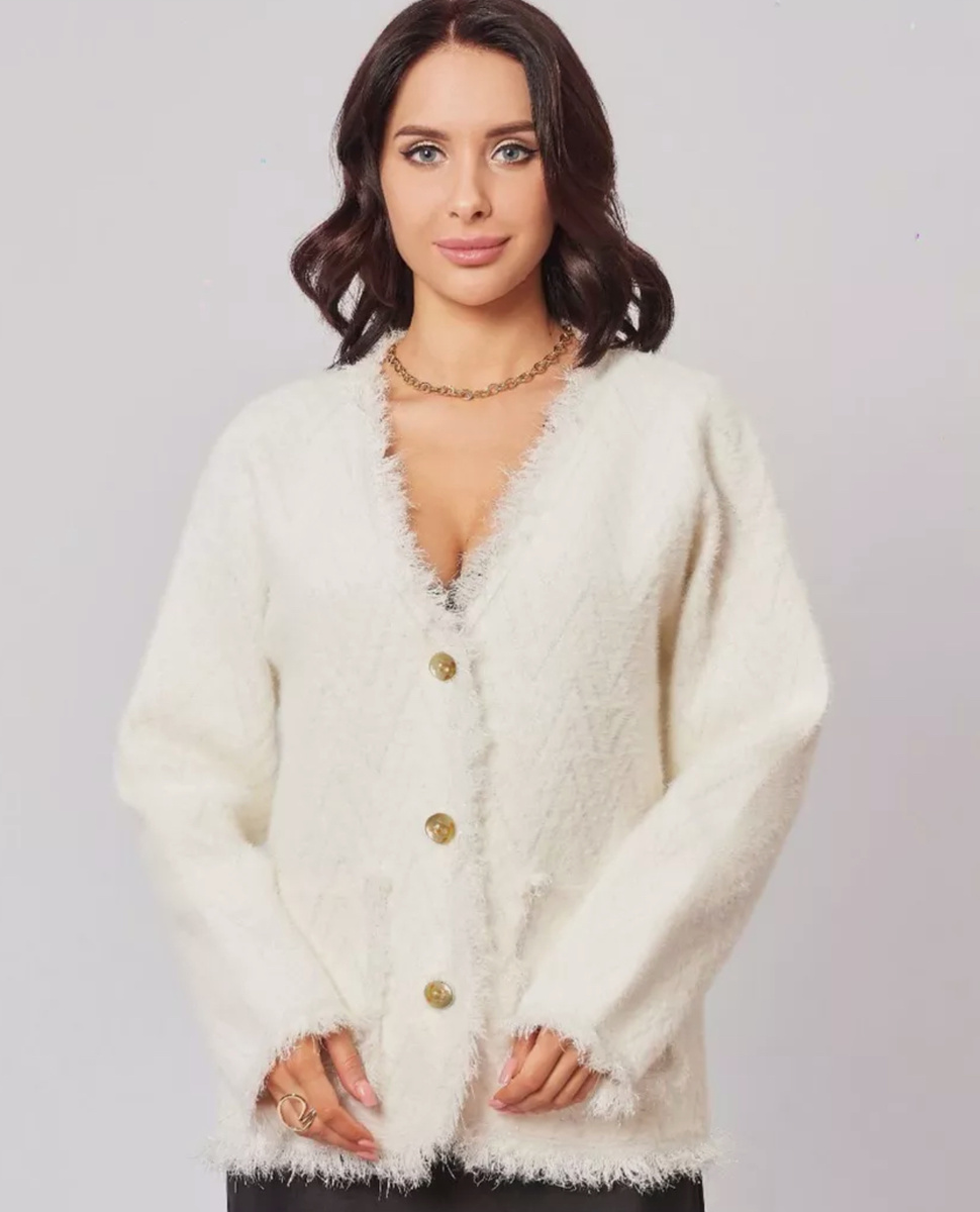 Молочный кардиган