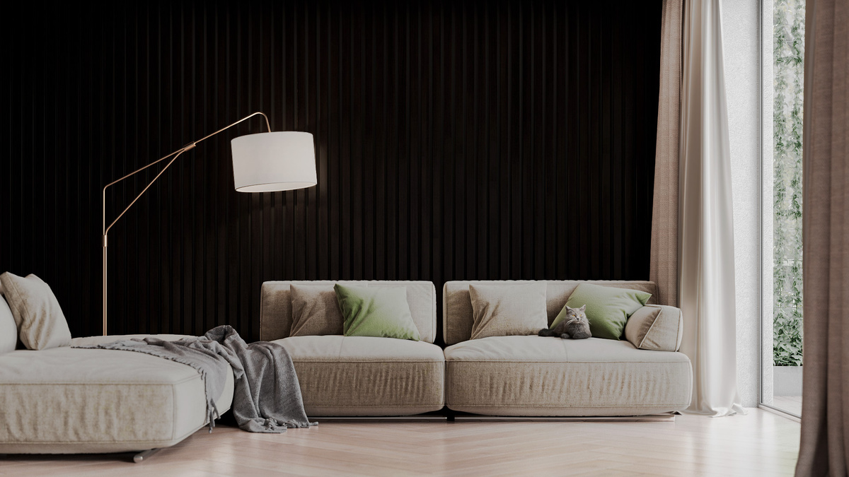 Рейка нашего производства в декоре «Дуб ферарра» 