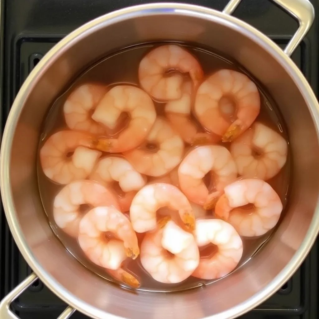 Варка креветок! Фото автора!