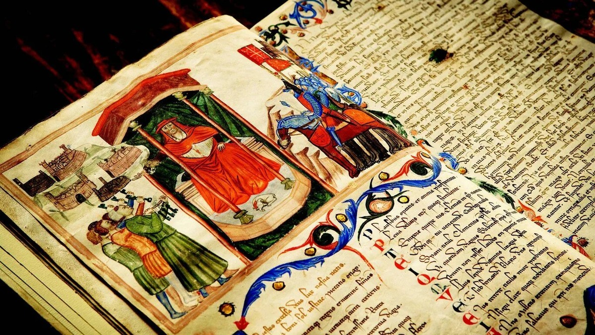 Фото книги из архива Ватикана. 