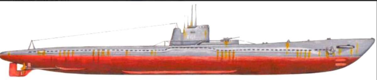 Одна из первых японских лодок серии - Ro-101