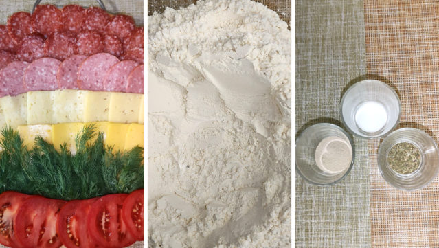 Продукты для приготовления пиццы (фото автора Домовитая Хозяйка) 