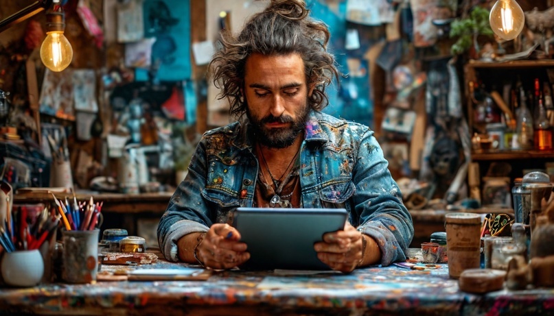 Художник делится своими работами в соцсетях