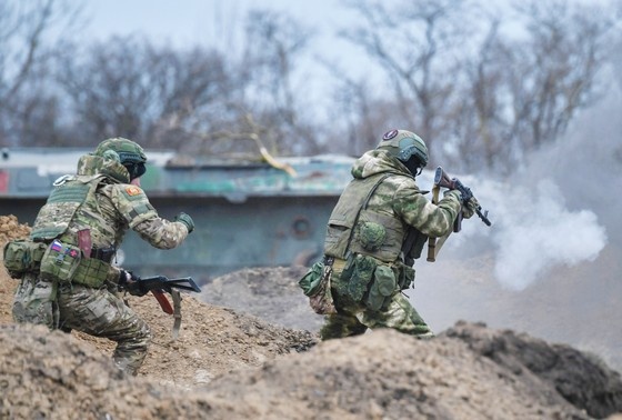    Бойцы ВС РФ в зоне СВО