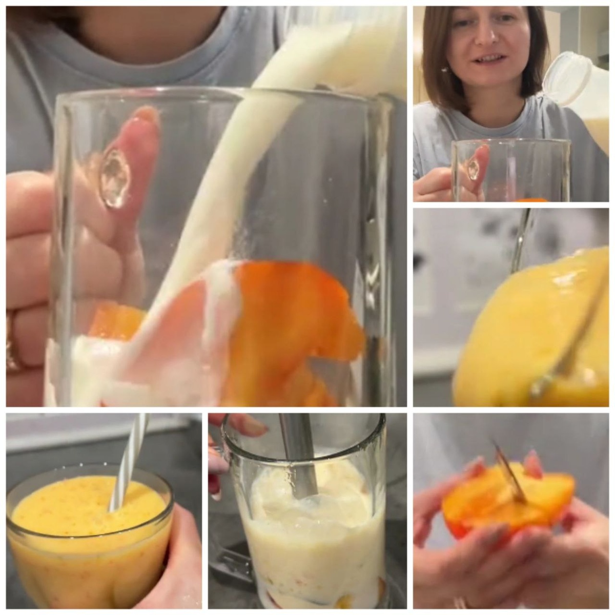 Коктейль из хурмы