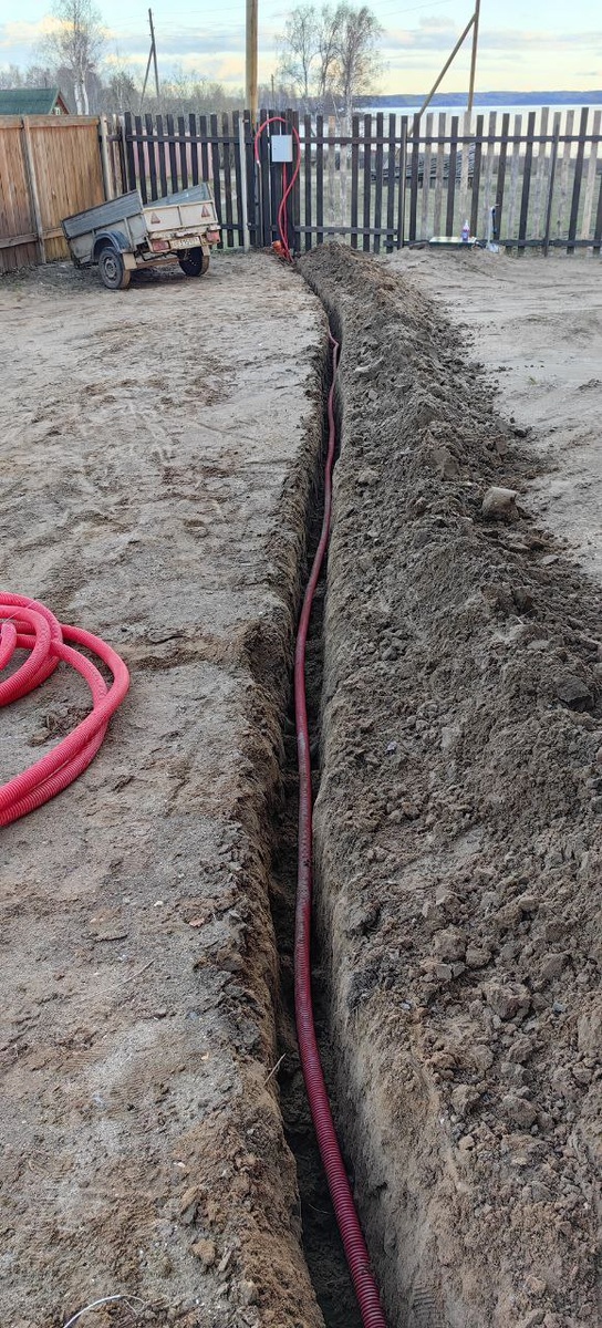 Силовой кабель до уличного вводного щита