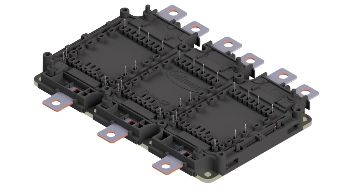 Инновационный силовой модуль Infineon HybridPACK Drive G2 Fusion . Изображение: infineon.com