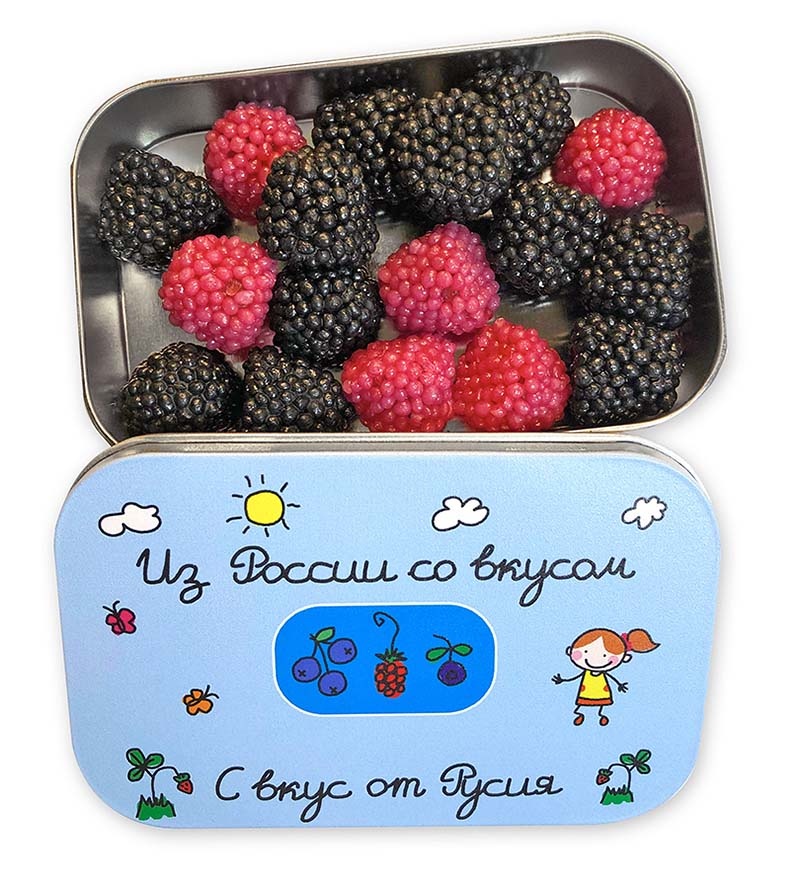 Мармелад в разной упаковке — сувенир для рекламы компании