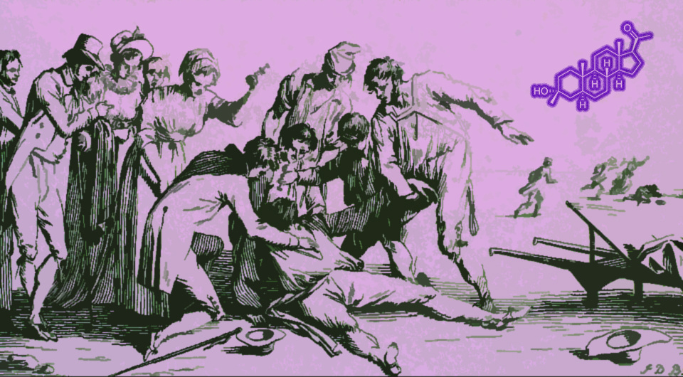   N + 1; A group of people standing around a man having an epileptic fit. Etching by J. Duplessi-Bertaux. / Wellcome Collection / Public Domain; Innerstream / Wikimedia Commons / Public Domain