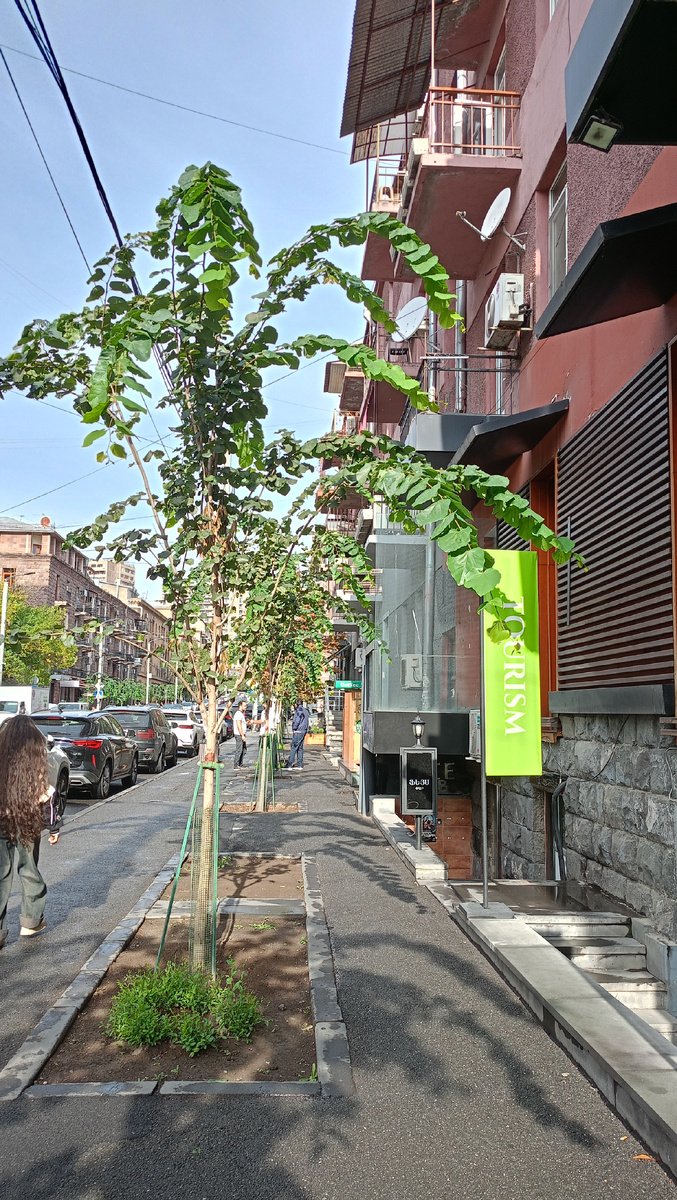 Наша улица Туманяна. Первые шаги по Еревану, не считая вечернего похода в магазин напротив 😀