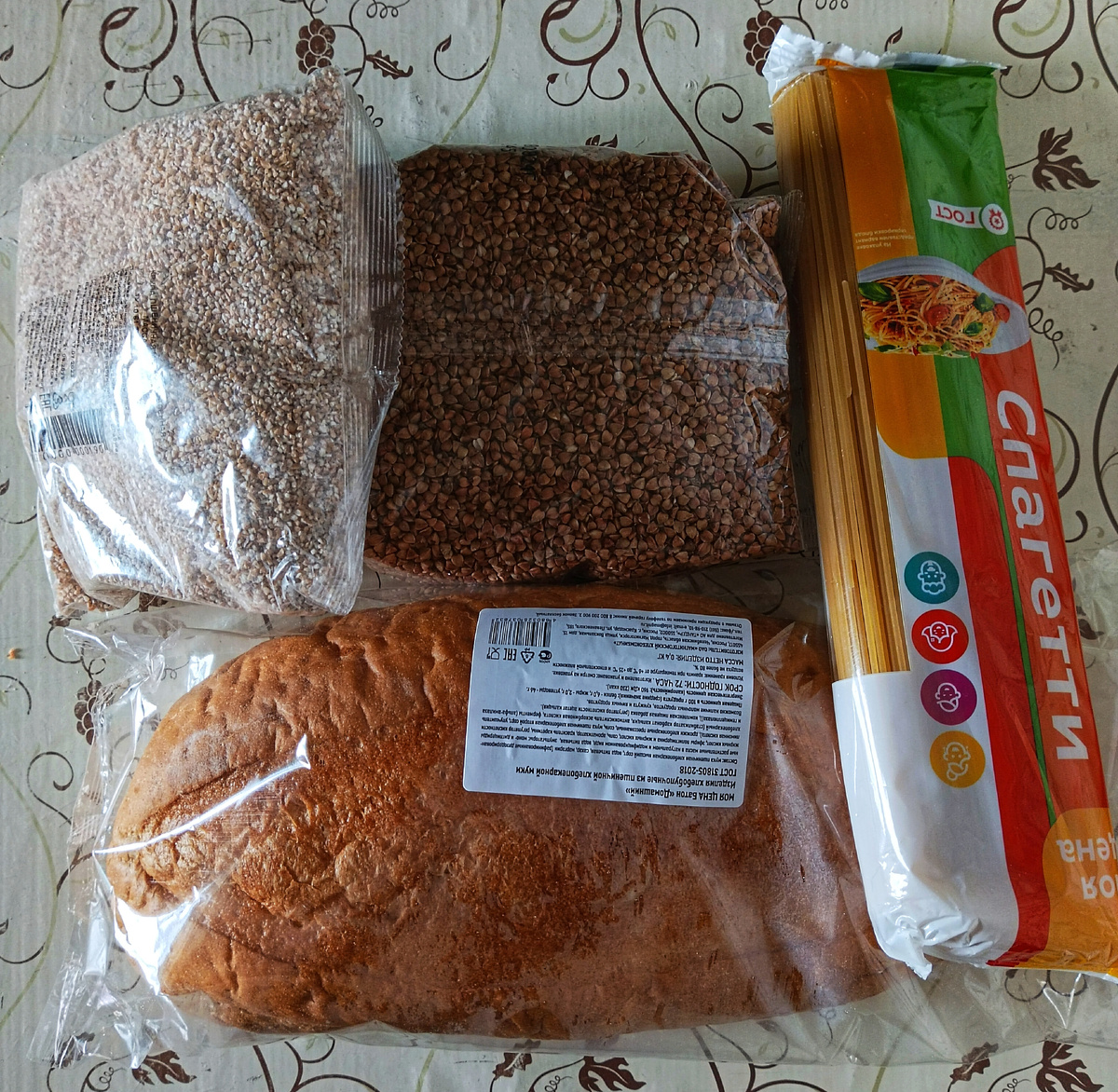 продукты взяты на 100 р. как гарнир