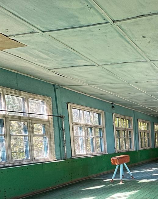 В спортзале