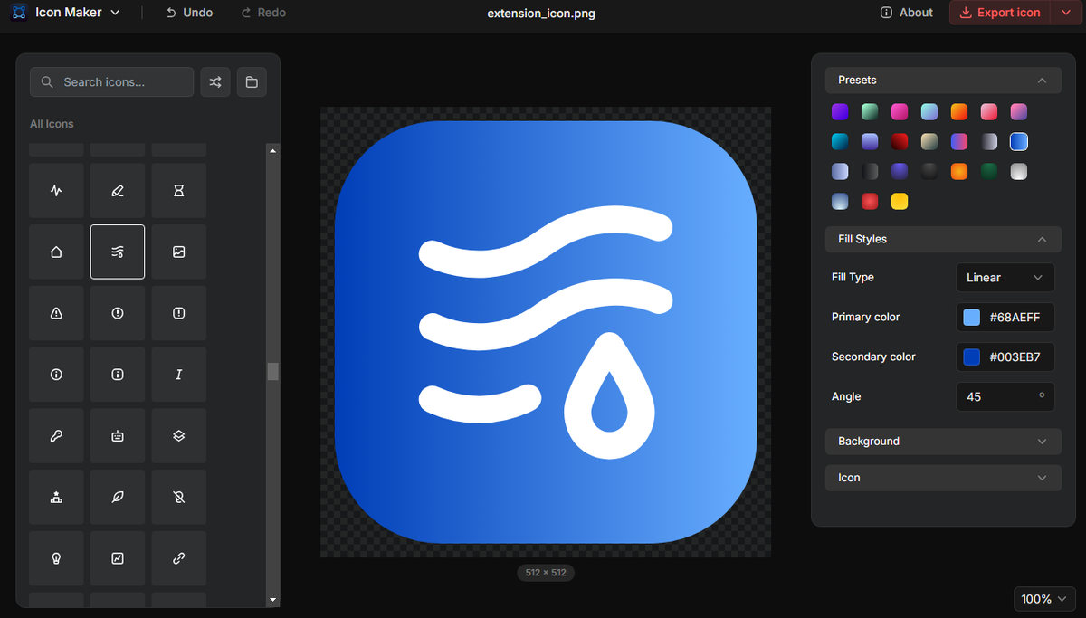    Создание кастомной иконки в Icon Maker
