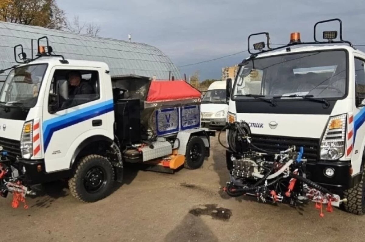    В Калугу прибыла новая партия снегоуборочных машин