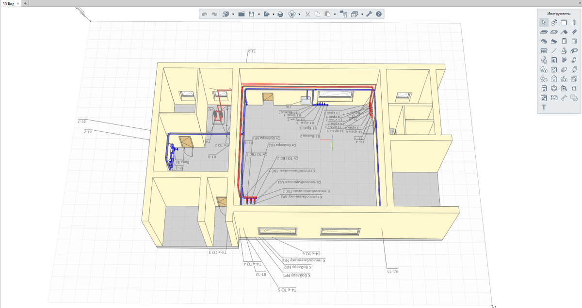 Система внутреннего водоснабжения. Жилой корпус, г. Благовещенск