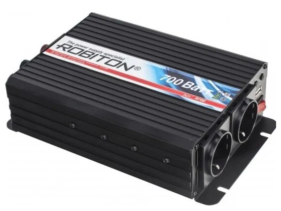 Инвертор ROBITON R700 700W две евро розетки 