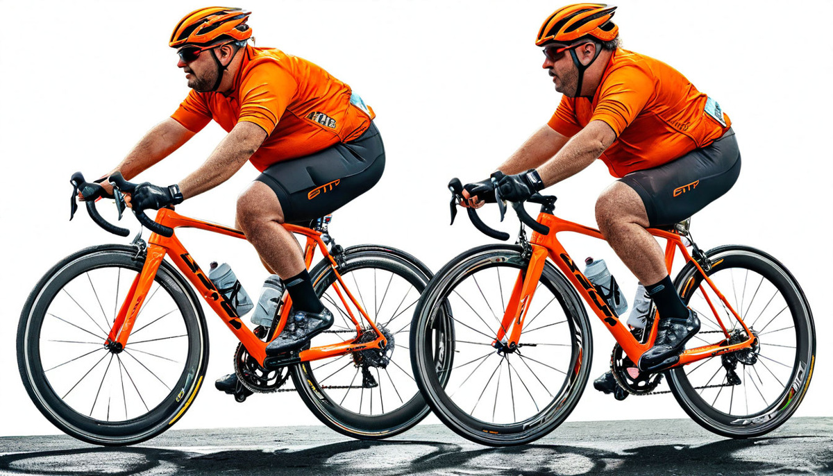 Толстые велосипедисты - спортсмены :)