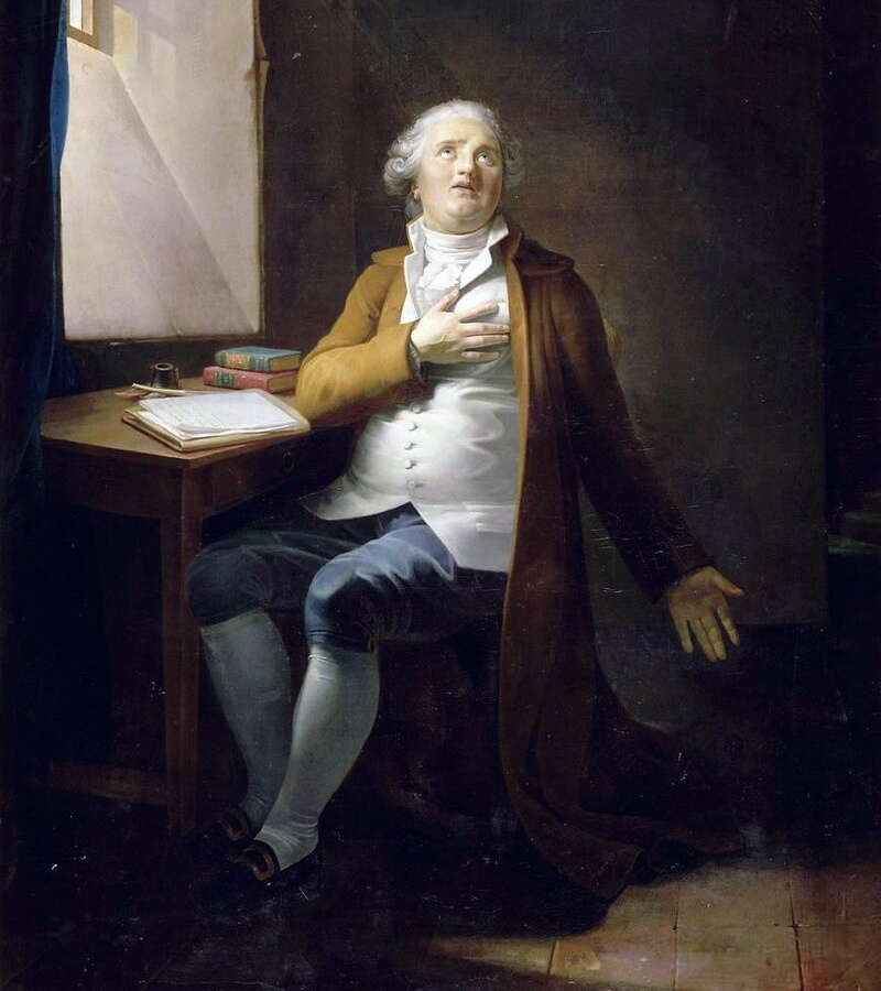 Людовик XVI d тюрьме Тампль.