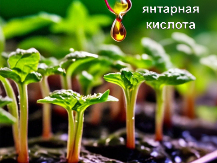 Янтарная кислота эффективное удобрение для крепкой и мощной рассады.
