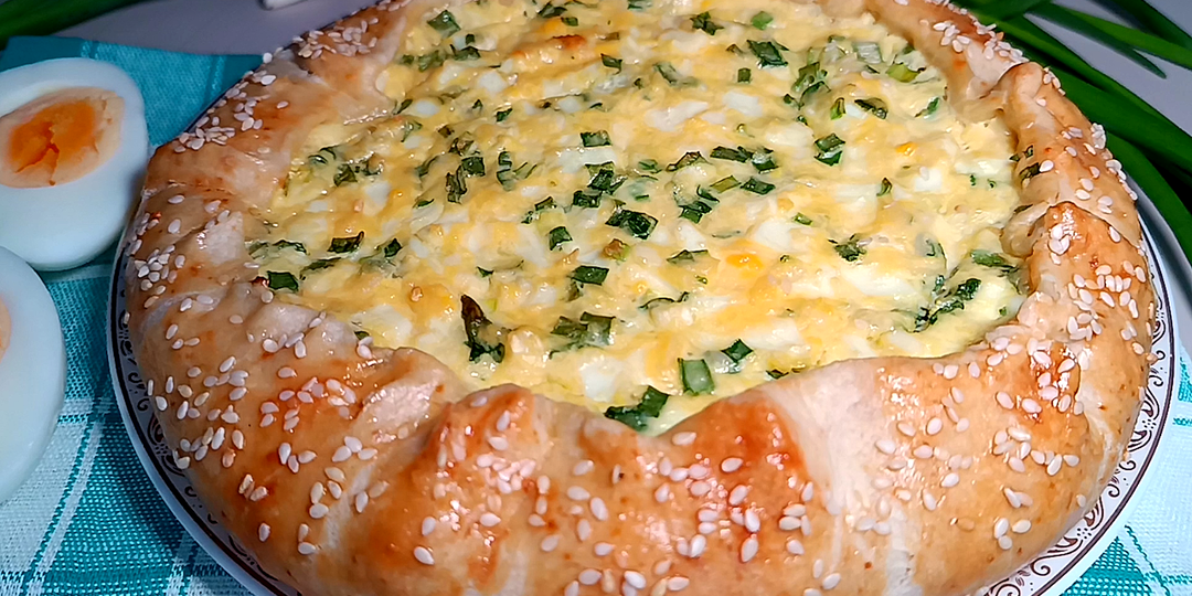 📌 Сразу 2 рецепта открытых пирогов - галета с зеленым луком и яйцом и галета с ягодами