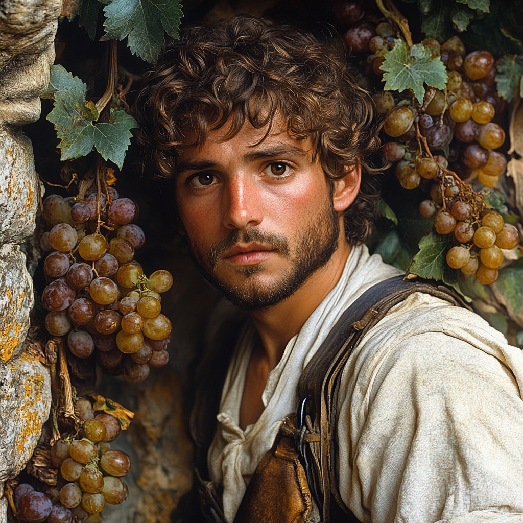 Крестьянин, изображение создано ИИ Midjourney