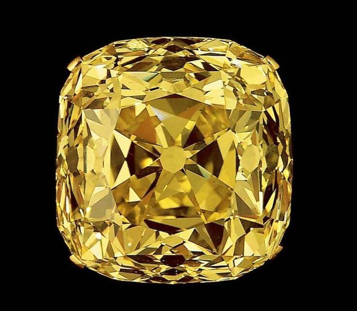 Знаменитый желтый бриллиант Тиффани. Взято из открытых источников