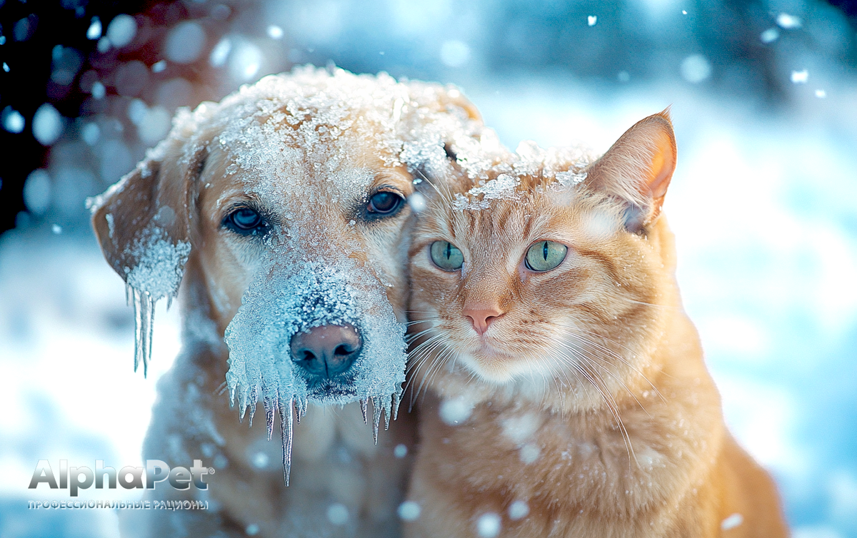 Что будет с кошкой и собакой в течение времени при различных минусовых температурах на улице / Изображение: AlphaPet
