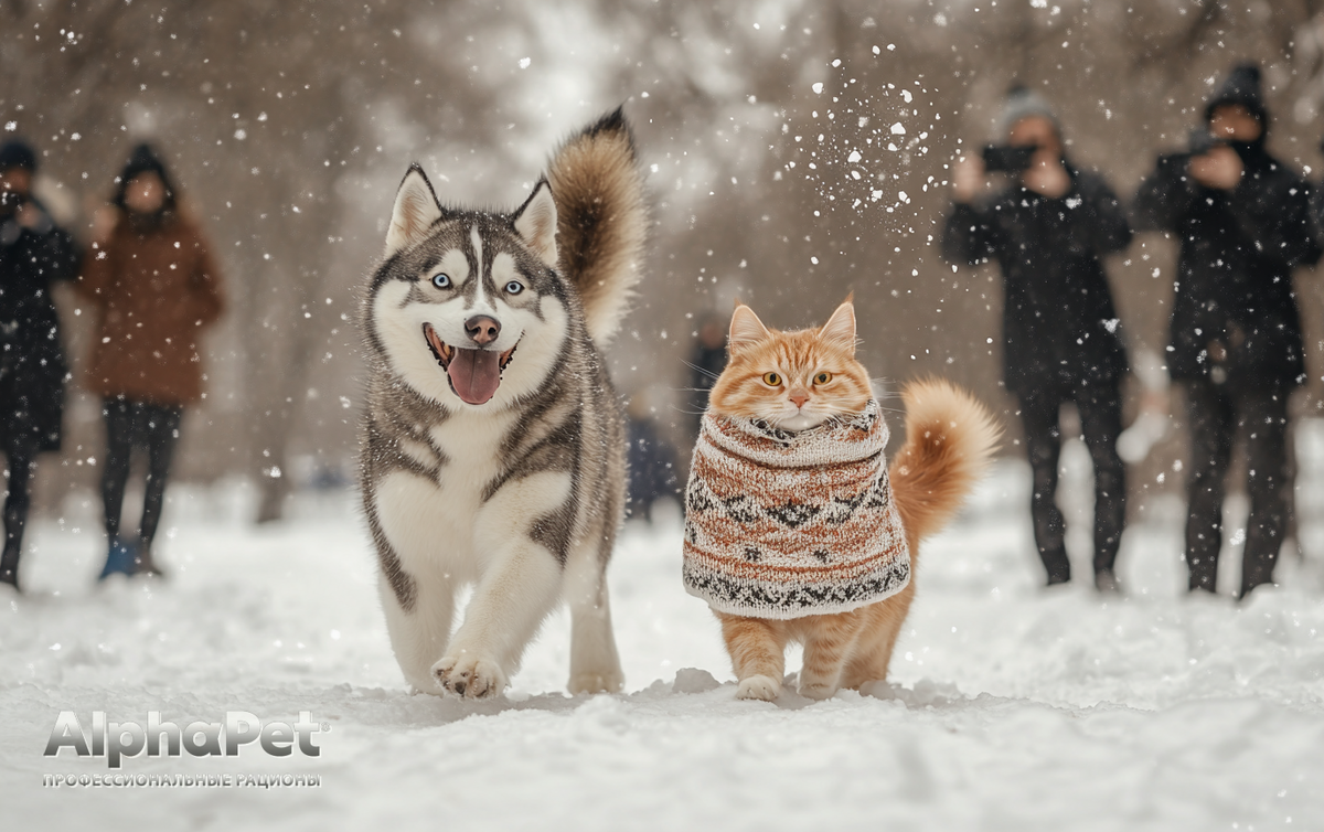 Температура от 0°C до -5°C: Начало зимы — время для прогулок? / Изображение: AlphaPet