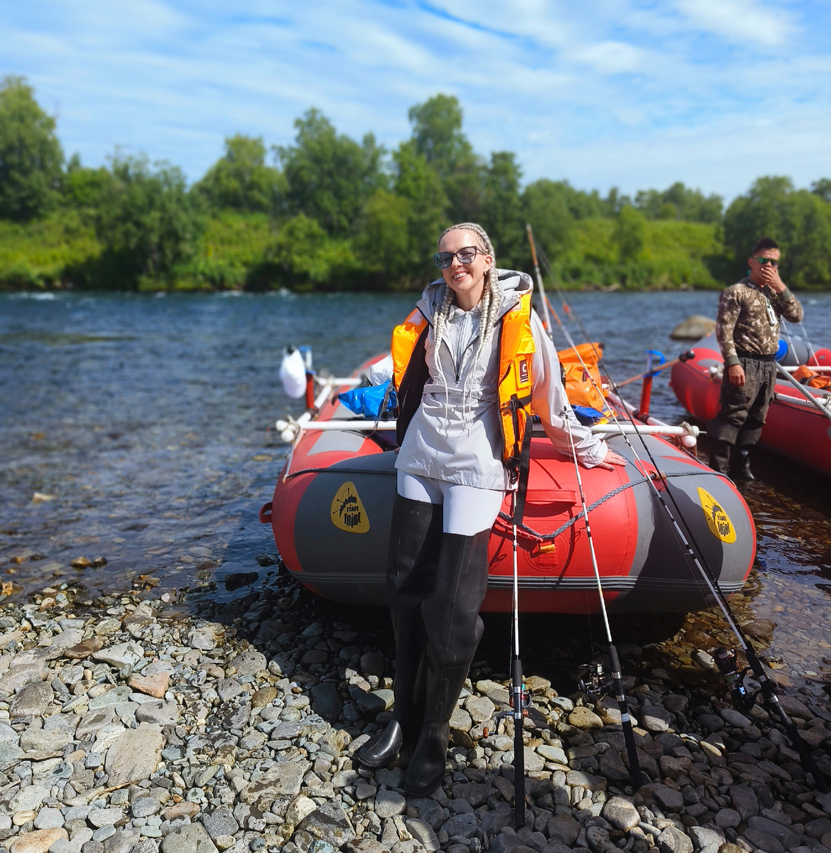 Перед сплавом: ещё не знаю, что весло мне так и не дадут 😁