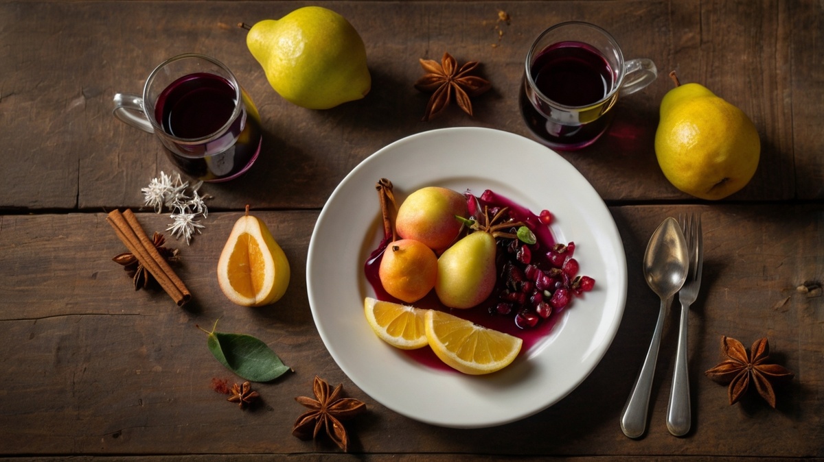 Ингредиенты для пряные груши в вине