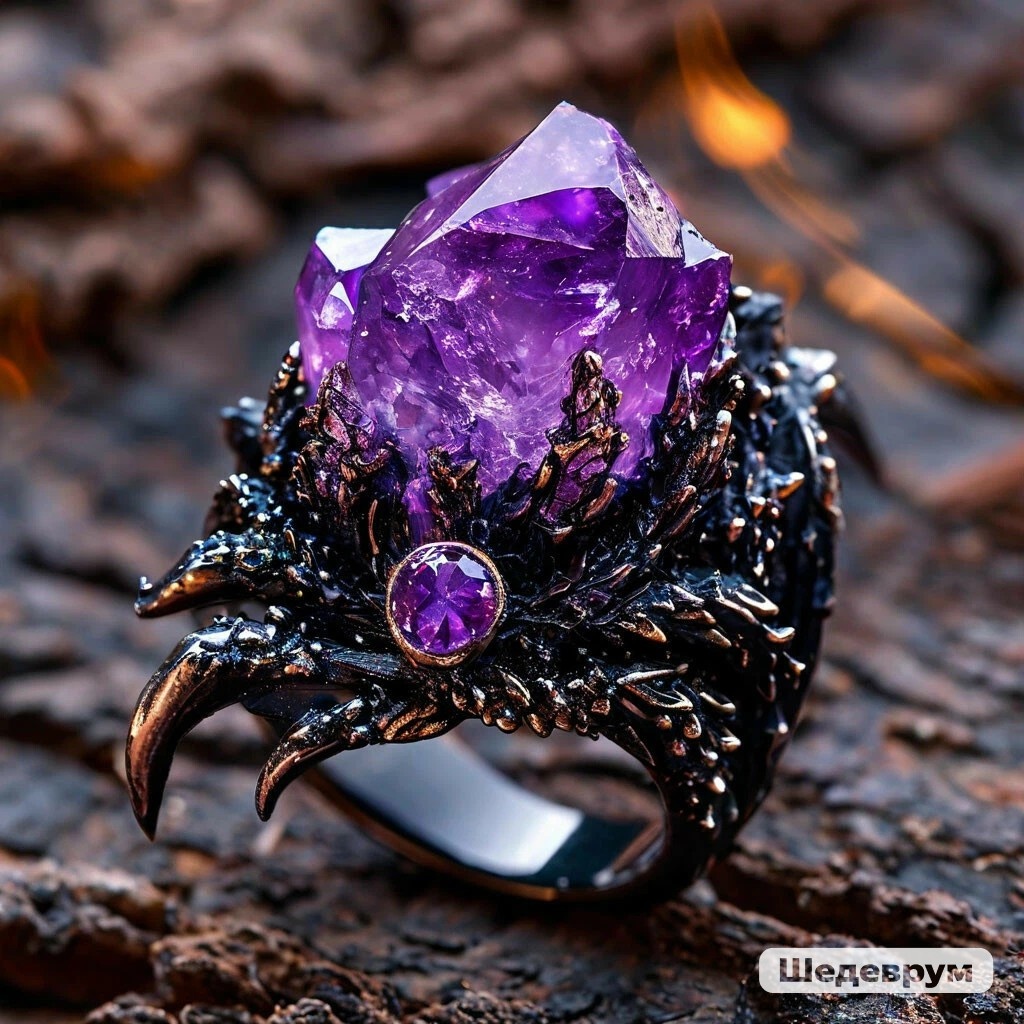Изображение сгенерировано в нейросети Шедеврум на канале Попуьный ветер - перстень