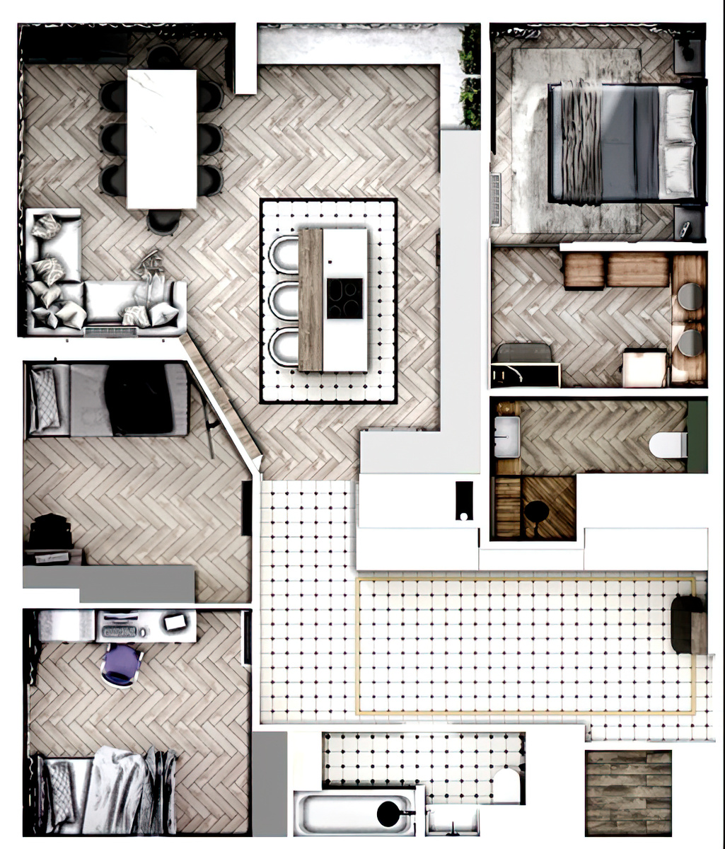 Квартира в жк Сердце столицы больше 100 кв.м. по полу с мастер-спальней. Наш объект.