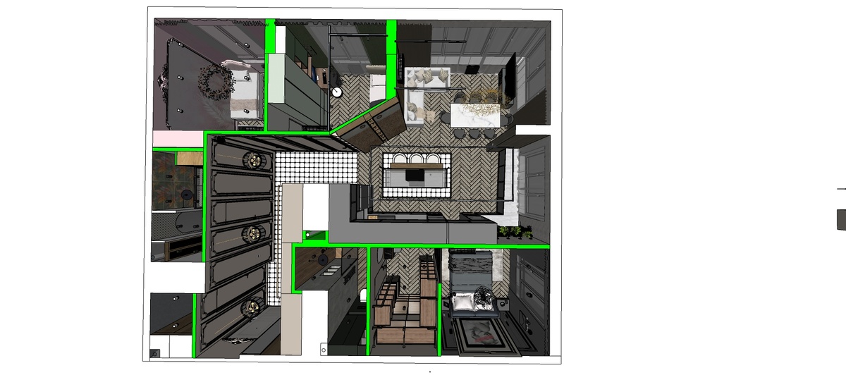 Планировка квартиры в Москве с мастер-спальней 
