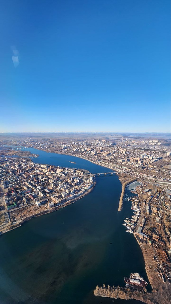 Иркутск с высоты птичьего полета. Фото автора