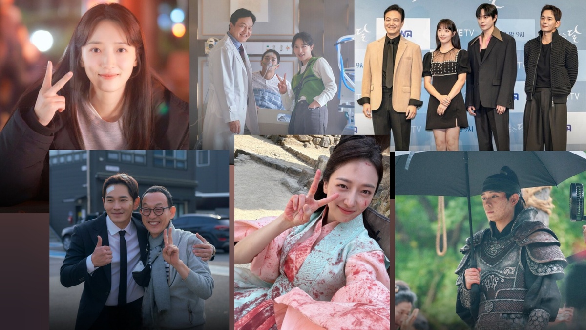 Фото со съёмок дорамы "Дневная Луна"