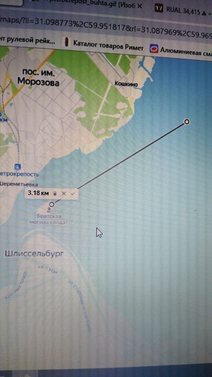 Всего то 3 км по прямой .