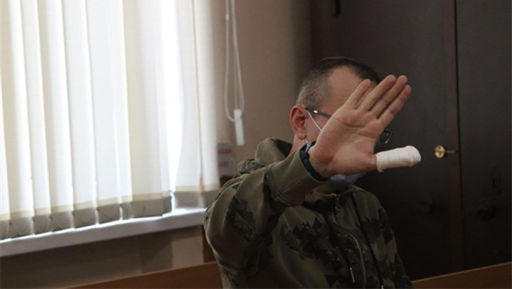    Сучков на допросе в России. Фото: Тульская прокуратура