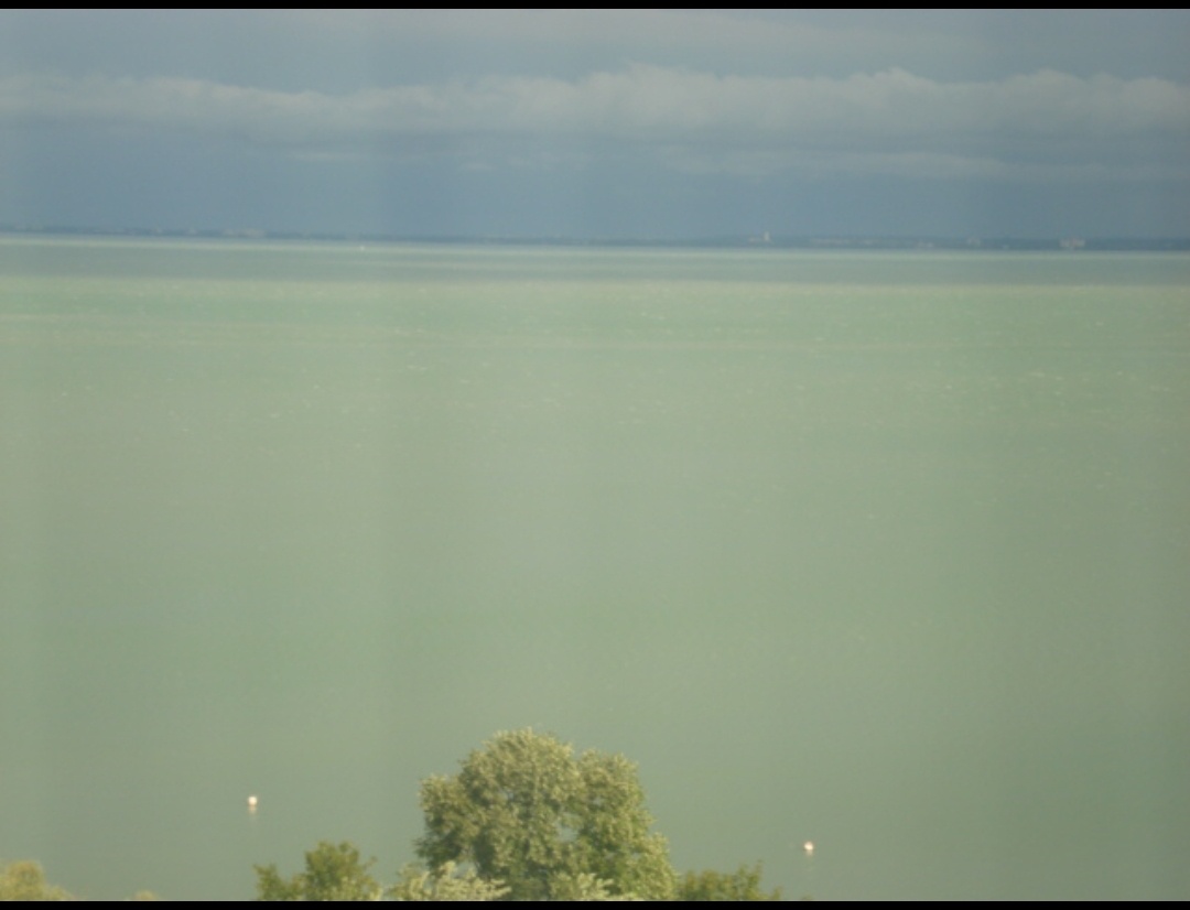 Фото автора. Таким нас встретил Балатон.