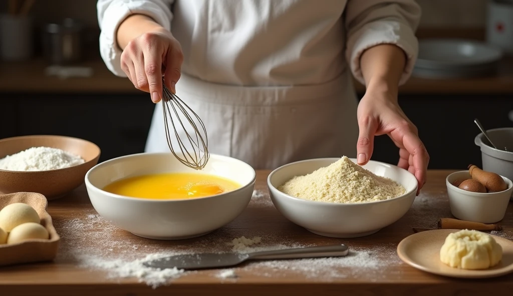 Процесс приготовления манника