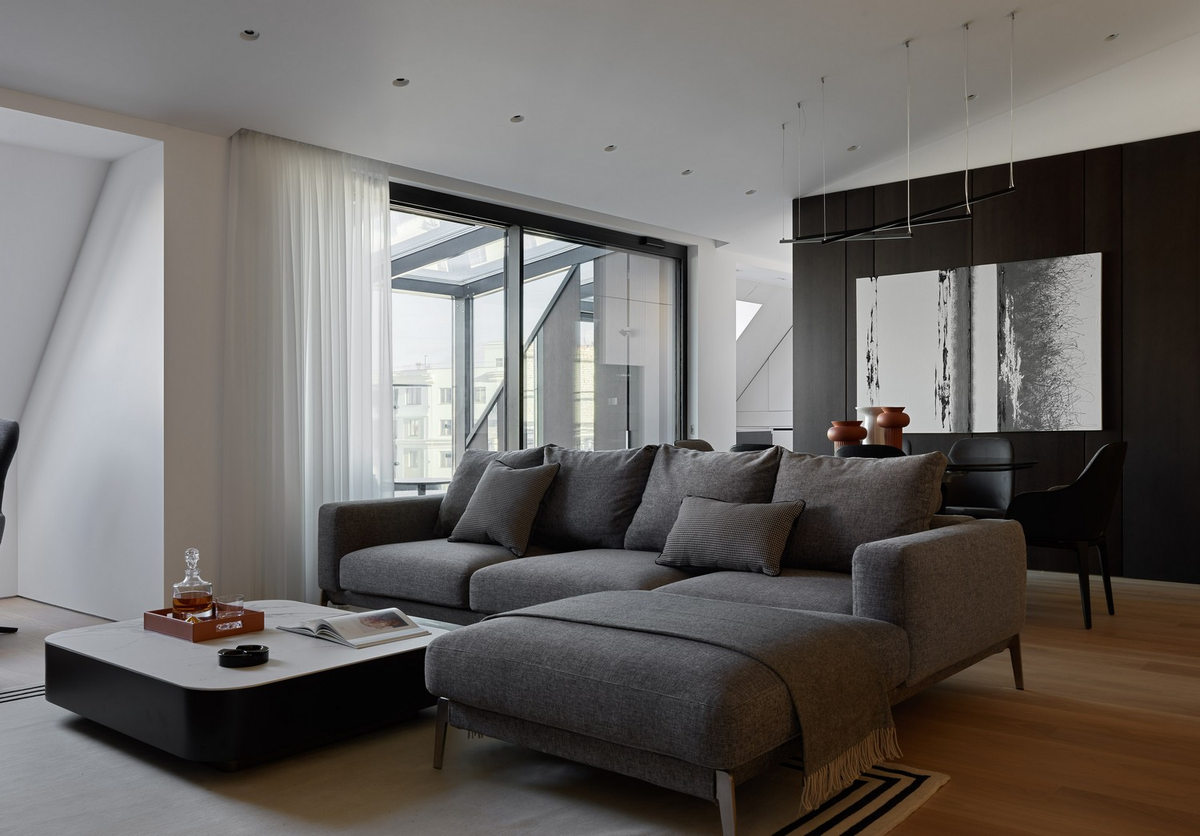 Проект "Мансардная квартира для семьи с детьми"