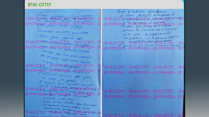    Якобы эти листовки валялись в ванной//Скриншот поста с ТГ-канала "ВЧК-ОГПУ"**